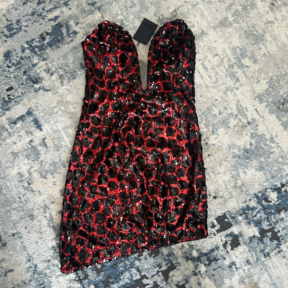 NBD Embellished Mini Dress